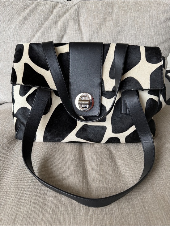Tiffany & Co. Handbags - Tiffany & Co. Black and White Ponyhair Shoulder Bag